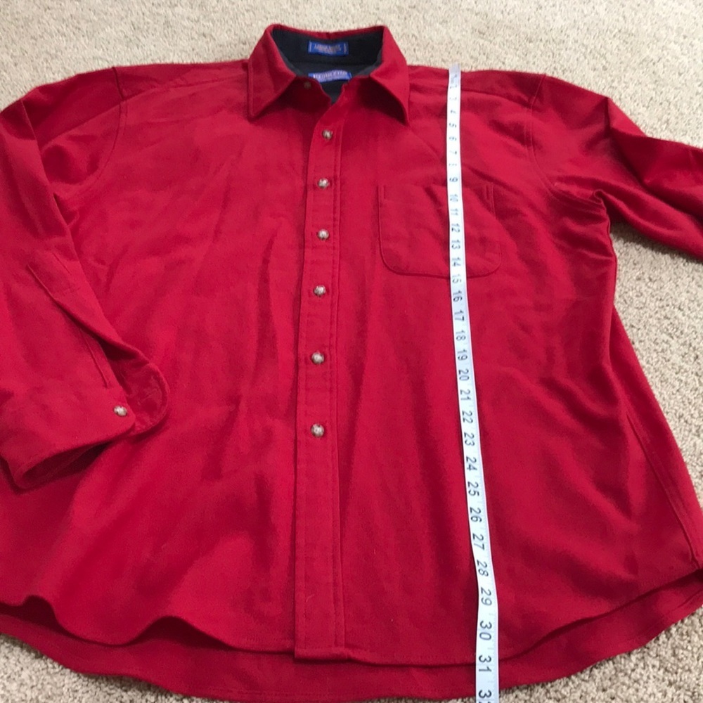 Pendleton Large Red Men’s Wool Button Down Shirt . - image 3